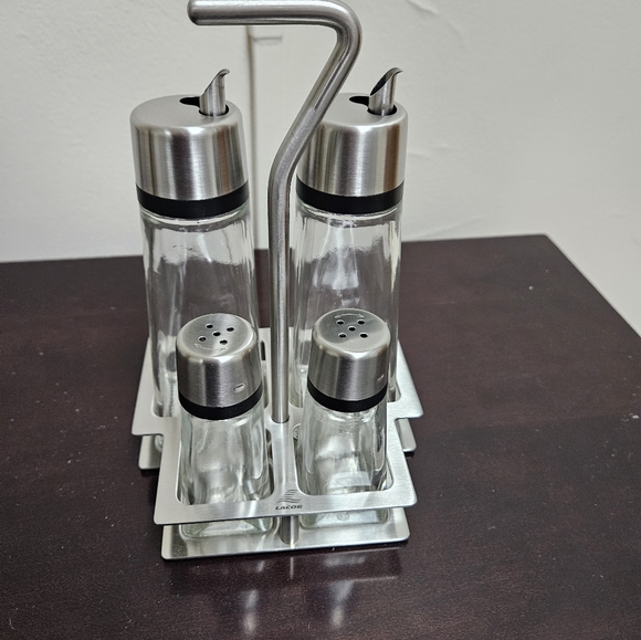 4 piece salad and spice set salt, pepper, oil and vinegar - Lacor - Hyperluxe - Picture 4 of 5